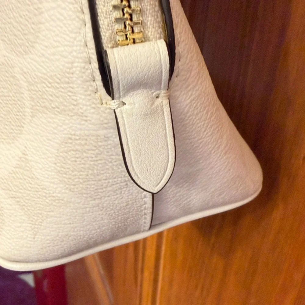Coach Ivory Signature Satchel